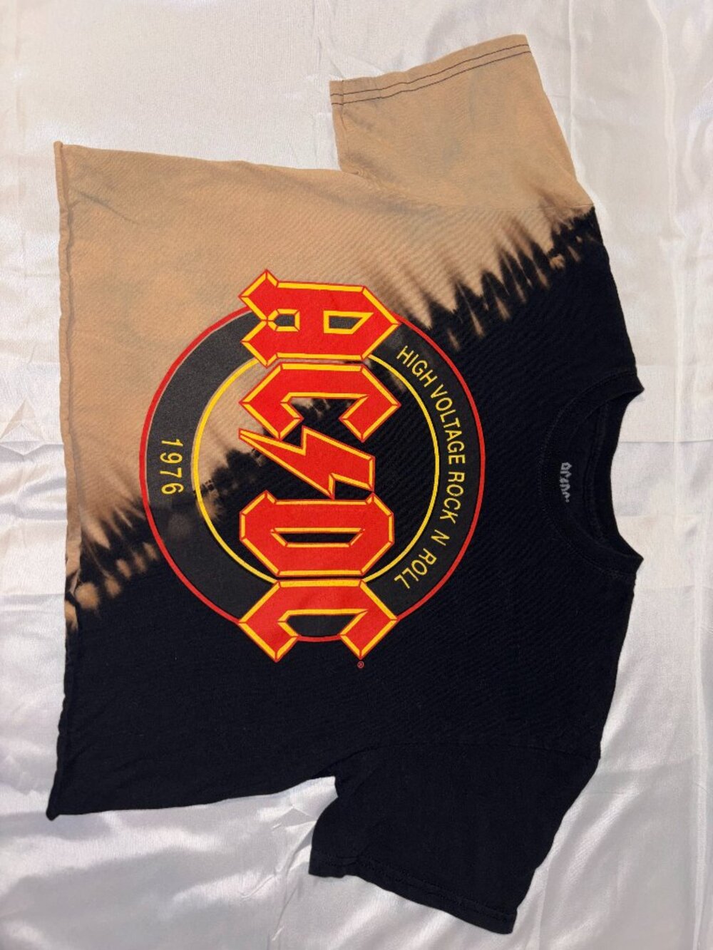 AC/DC High Voltage Rock N Roll 1976 Crop Top Size Small/Medium NWOT